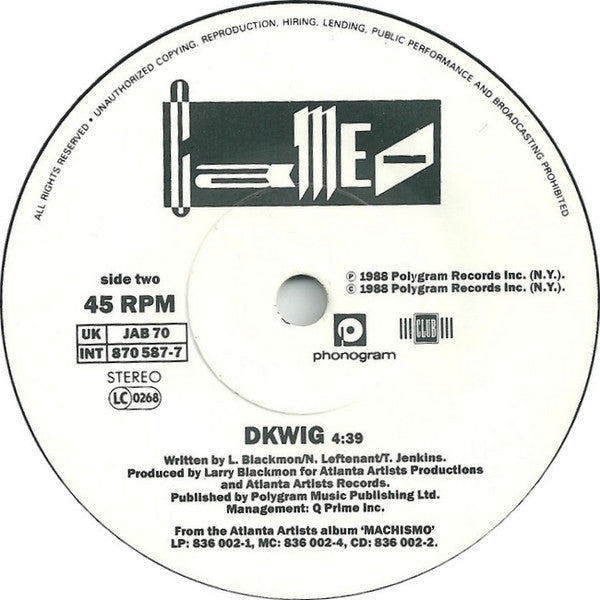 Cameo : You Make Me Work (7", Single)