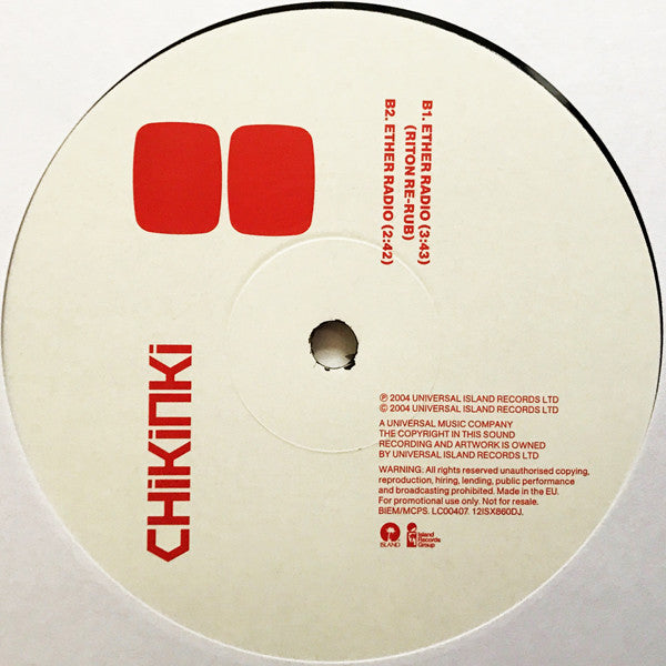 Chikinki : Ether Radio (12", Promo)