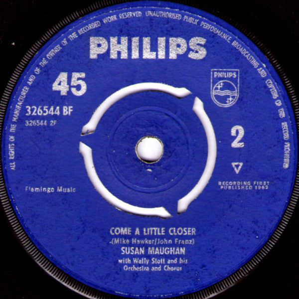 Susan Maughan With Wally Stott And His Orchestra And Chorus : Bobby's Girl (7", Single, 3-P)