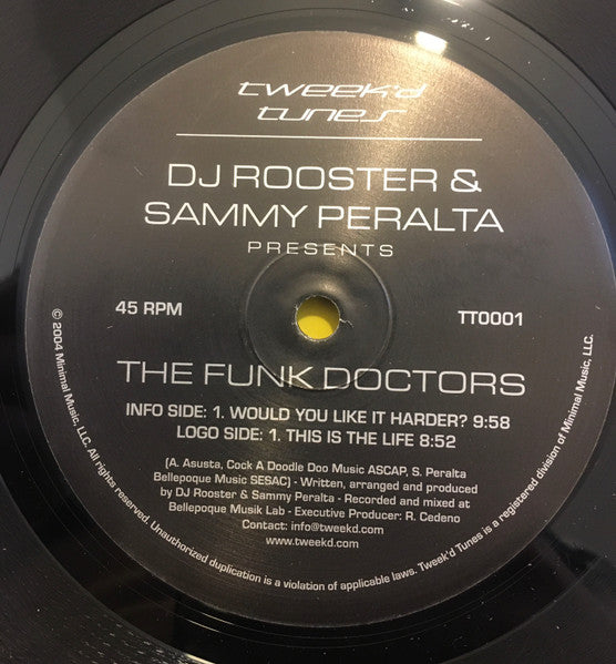 DJ Rooster & Sammy Peralta : The Funk Doctors (12")