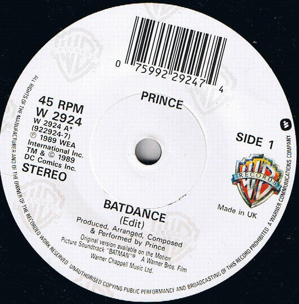 Prince : Batdance (7", Single)