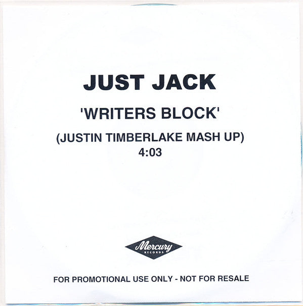 Just Jack : Writers Block  (CDr, Single, Ltd, Promo)