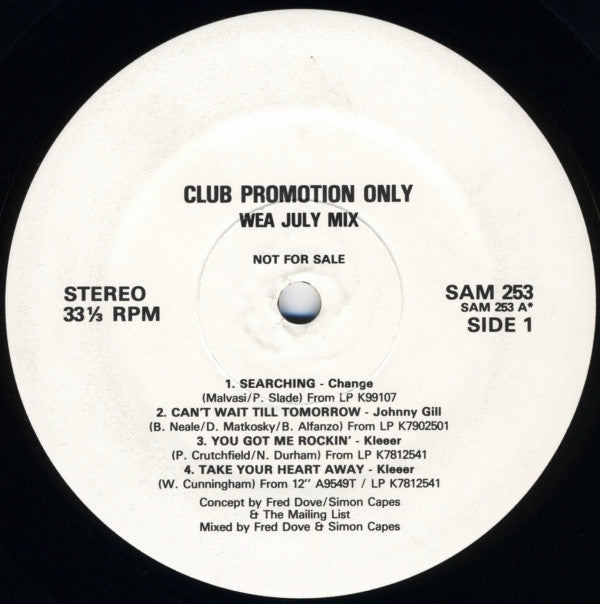 Various : WEA July Mix (12", Mixed, Promo)