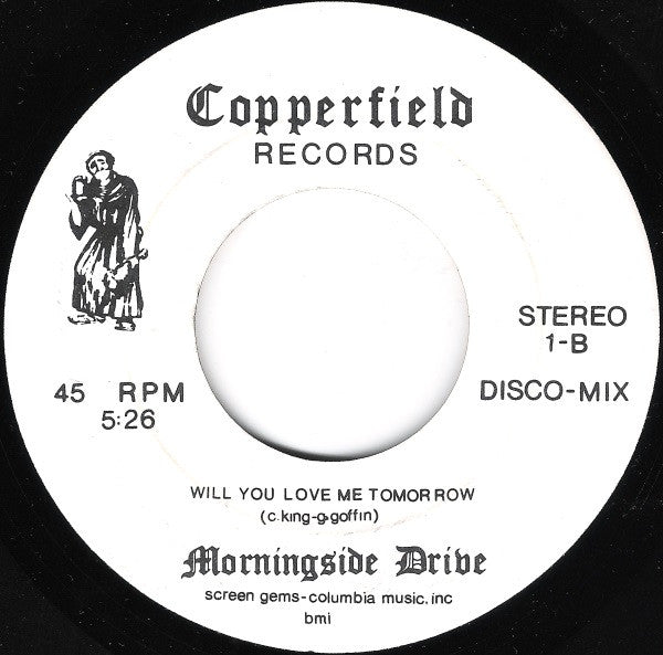 Morningside Drive (3) : Will You Love Me Tomorrow (7", Single)