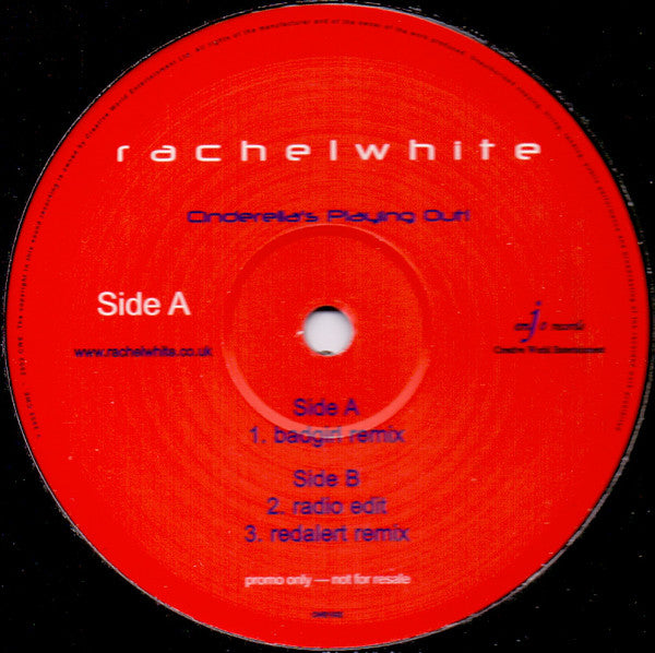 Rachel White : Cinderella's Playing Out! (12", Promo)