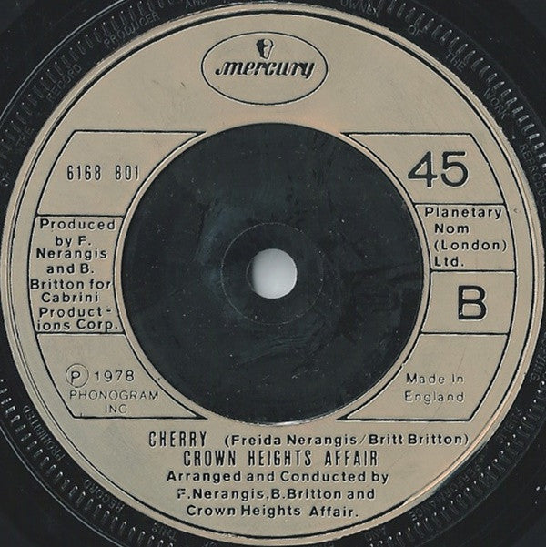 Crown Heights Affair : Galaxy Of Love (7", Single, Inj)