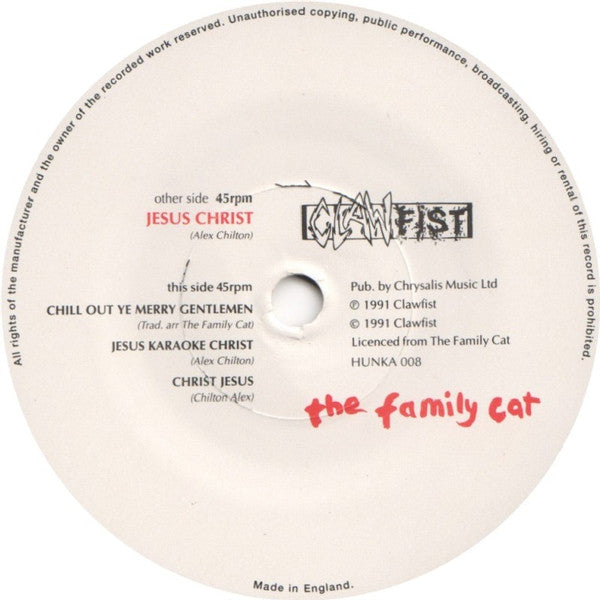 The Family Cat : Jesus Christ (7", Single)