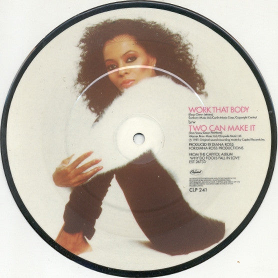Diana Ross : Work That Body (7", Single, Pic)