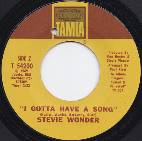 Stevie Wonder : Heaven Help Us All (7", Single)