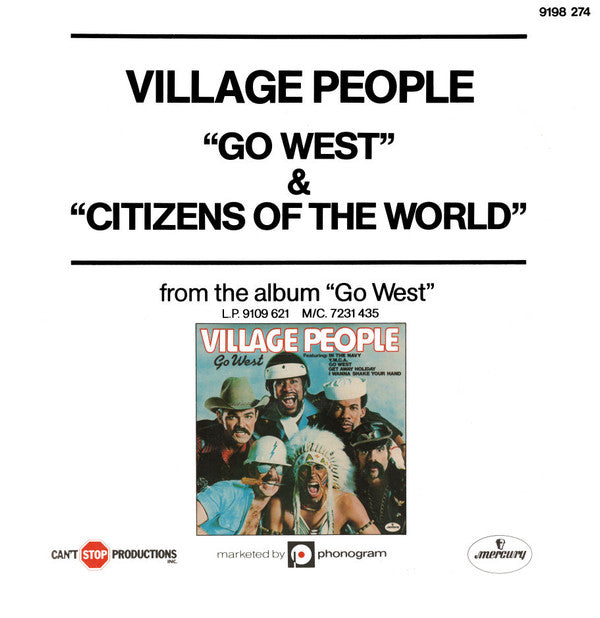 Village People : Go West (12", Single)