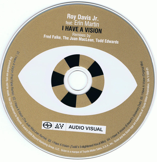 Roy Davis Jr. Feat. Erin Martin : I Have A Vision (CD, Single, Promo)