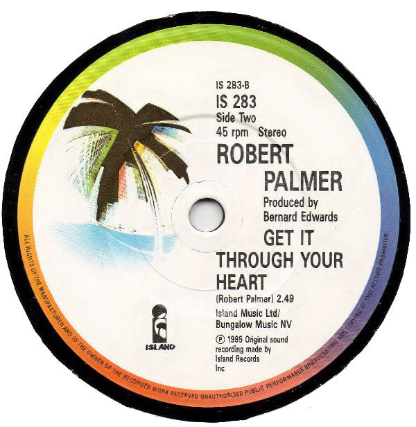 Robert Palmer : I Didn't Mean To Turn You On (7", Single, Gat)