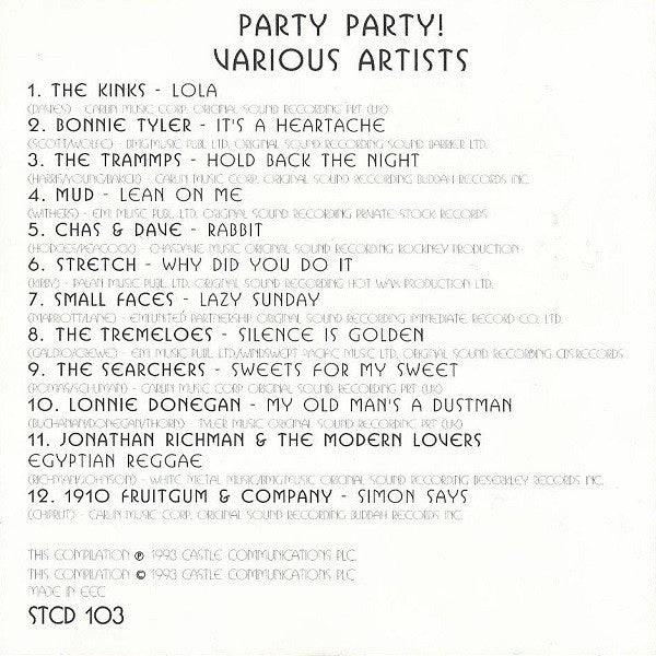 Various : Party Party! (CD, Comp)