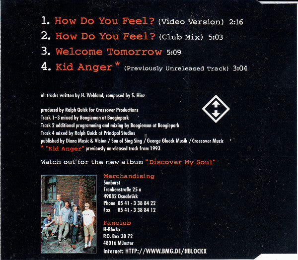 H-Blockx : How Do You Feel? (CD, Maxi)