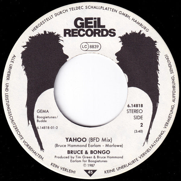 Bruce & Bongo : The Best Disco (In The World) (7", Single)
