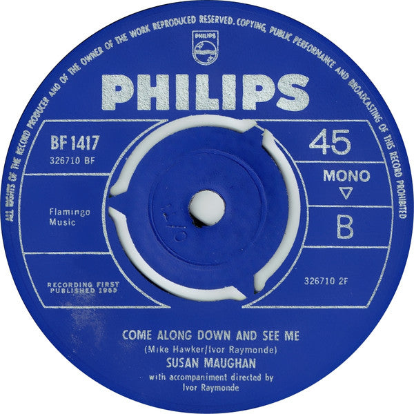 Susan Maughan : When She Walks Away (7", Single)