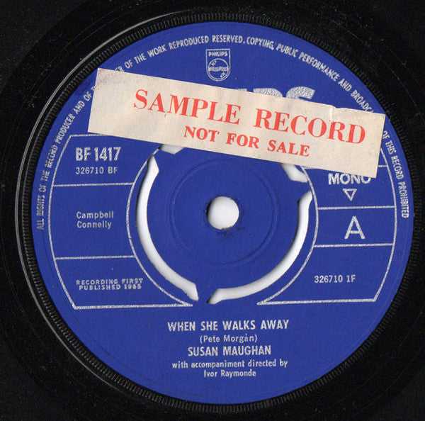 Susan Maughan : When She Walks Away (7", Single)