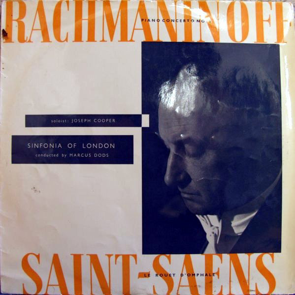 Rachmaninoff*, Saint-Saens*, Joseph Cooper, Sinfonia Of London Conducted By Marcus Dods : Piano Concerto No. 2, Le Rouet D'Omphale (LP, Album, Mono, Club)