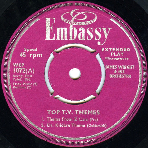 James Wright & His Orchestra : Top T.V. Themes (7", EP)