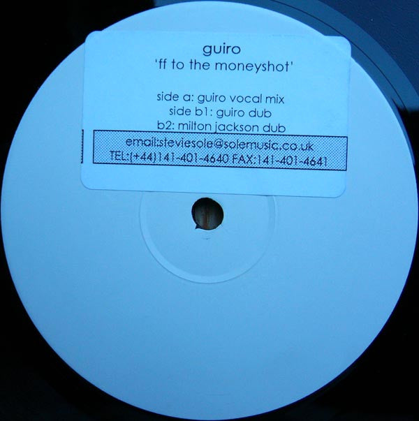 Guiro : FF To The Money Shot (12", Promo, W/Lbl, Sti)