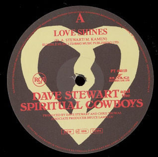 Dave Stewart And The Spiritual Cowboys : Love Shines (12", Maxi)