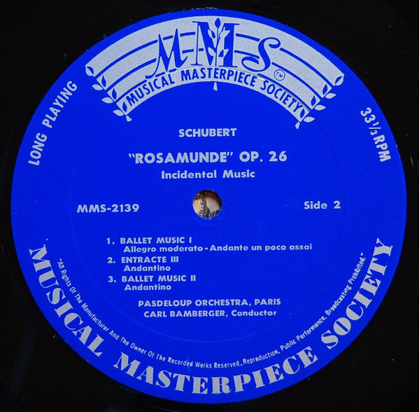 Franz Schubert, London Philharmonic Orchestra  Leitung: Sir Adrian Boult, Orchestre De L'Association Des Concerts Pasdeloup  Leitung: Carl Bamberger : Symphonie Nr. 4 In C-Moll "Tragische" / "Rosamunde" (LP)