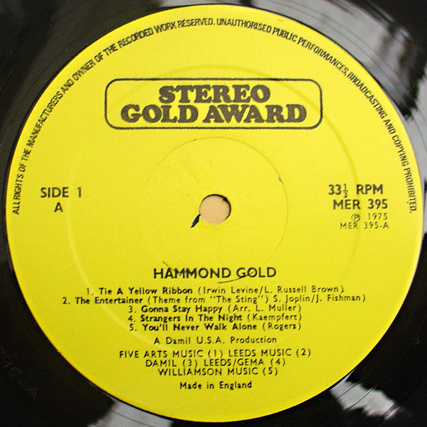Duke Grant : Hammond Gold! (LP, Yel)