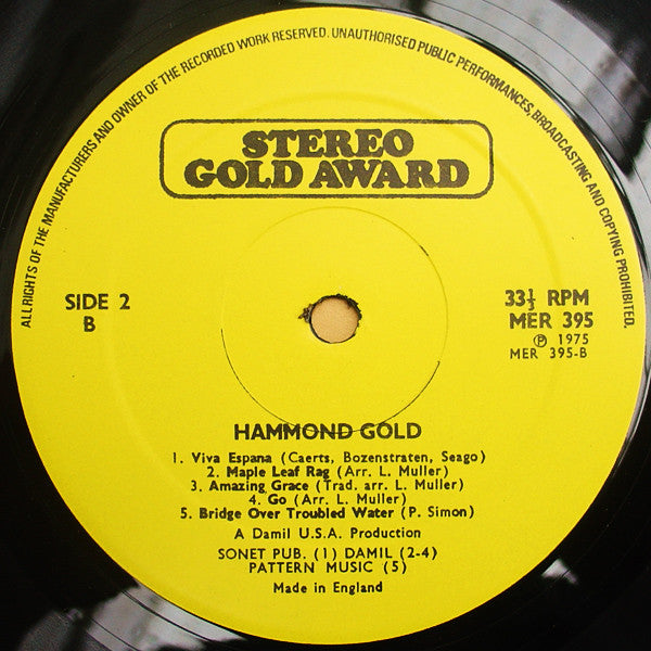Duke Grant : Hammond Gold! (LP, Yel)