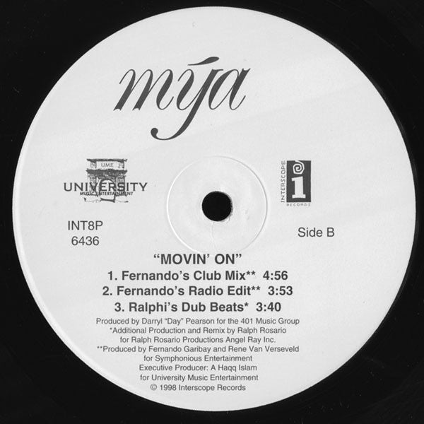 Mya : Movin' On (12")