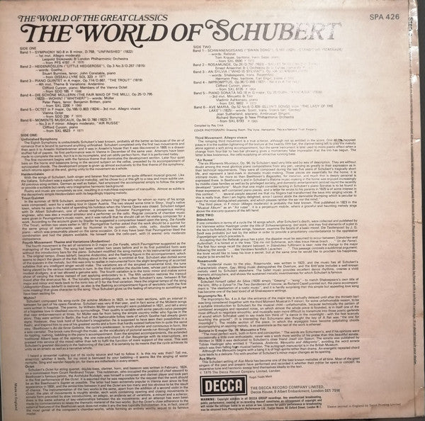 Various : The World Of Schubert (LP)