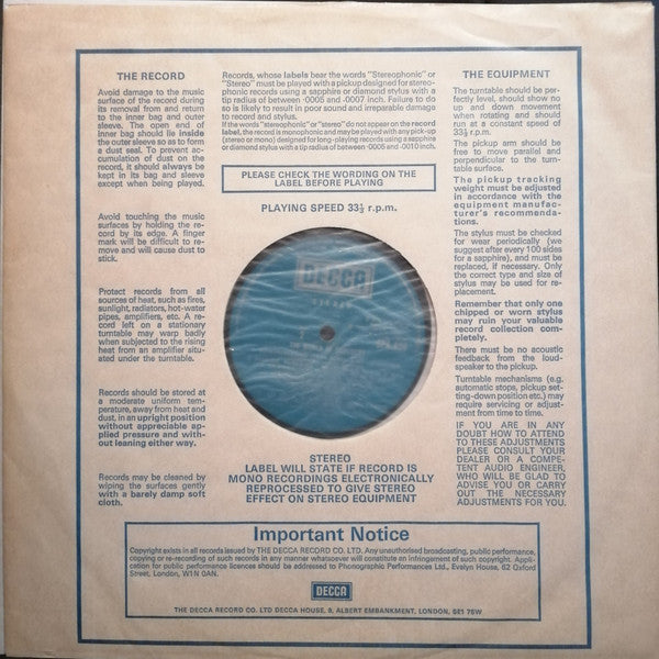 Various : The World Of Schubert (LP)