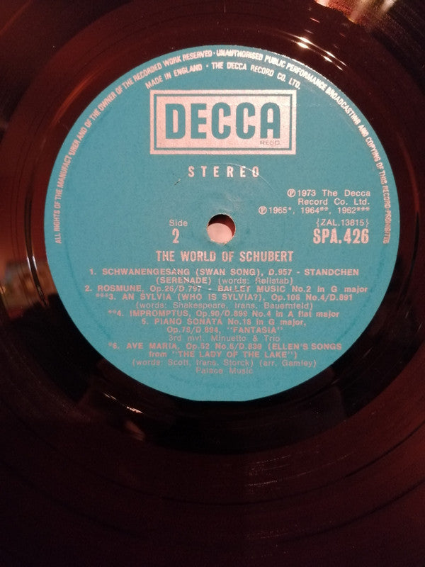 Various : The World Of Schubert (LP)