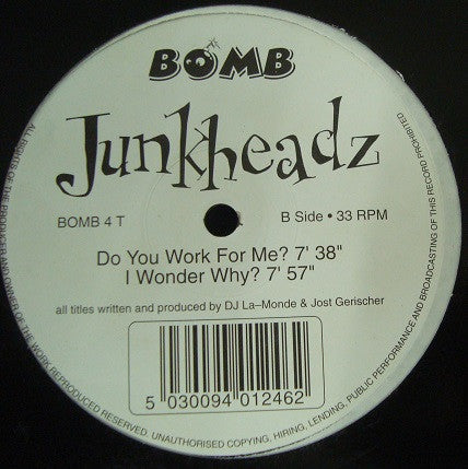 Junkheadz : Work On Me Baby (12")