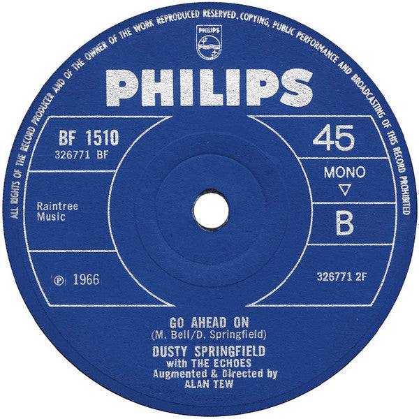 Dusty Springfield : All I See Is You (7", Sol)
