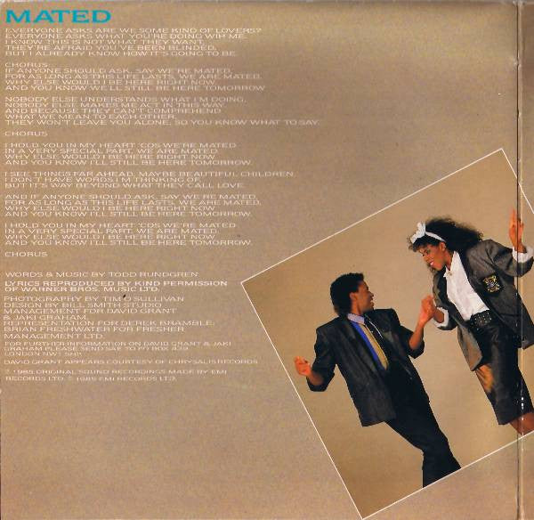 David Grant & Jaki Graham : Mated (2x7", Ltd)