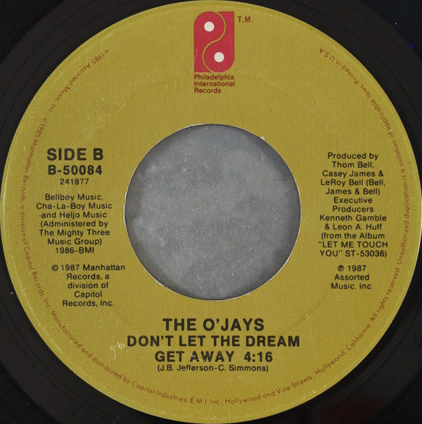The O'Jays : Lovin' You / Don't Let The Dream Get Away (7", Single, Spe)