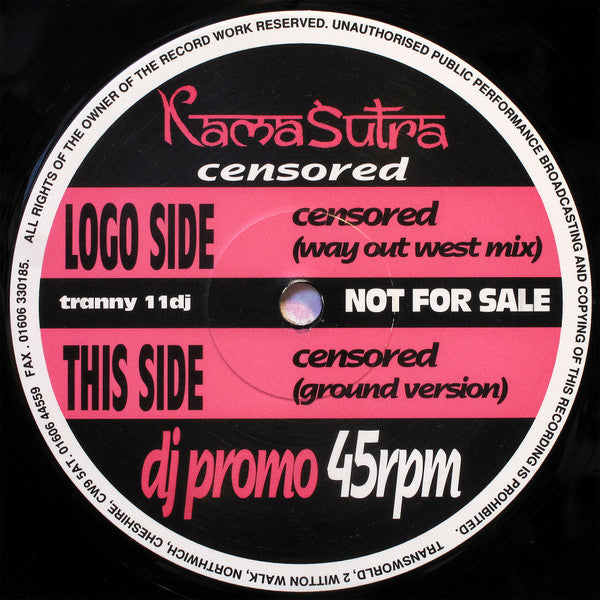Kamasutra : Censored (12", Promo)