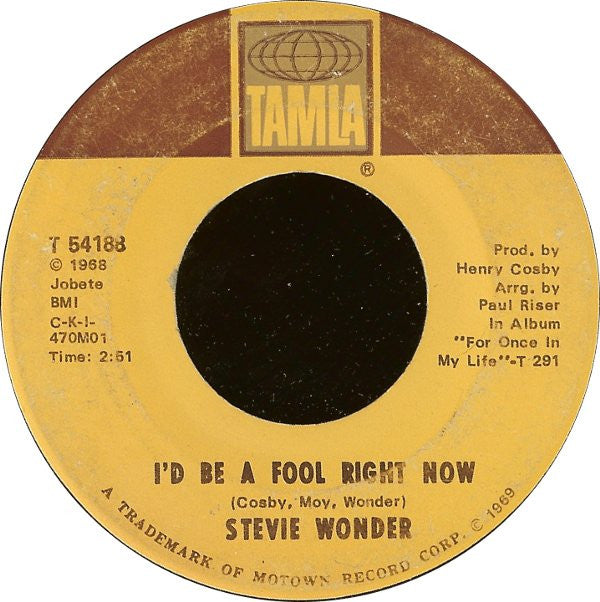 Stevie Wonder : Yester-Me, Yester-You, Yesterday (7", Single, ARP)
