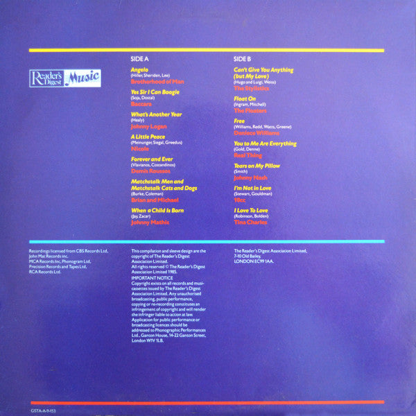 Various : Great Easy Listening Chart Toppers (LP, Comp)