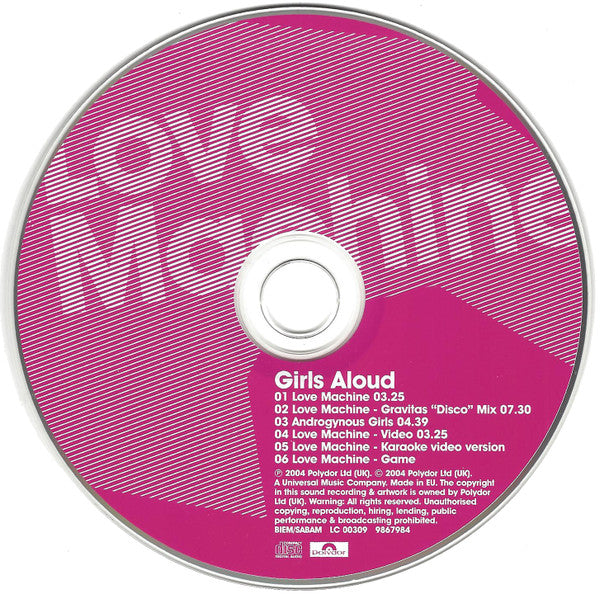 Girls Aloud : Love Machine (CD, Single, Enh, CD2)