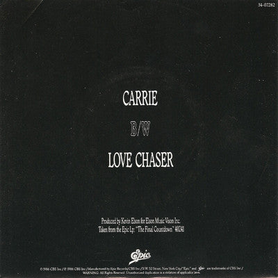 Europe (2) : Carrie (7", Single, Styrene, Car)