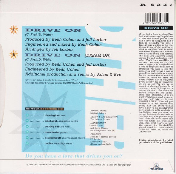 Brother Beyond : Drive On (7", Single)