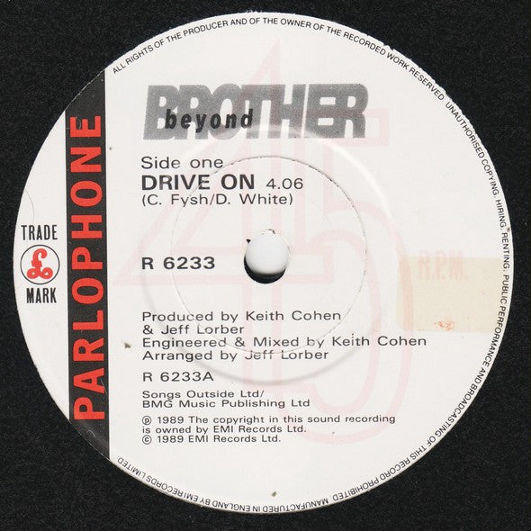 Brother Beyond : Drive On (7", Single)