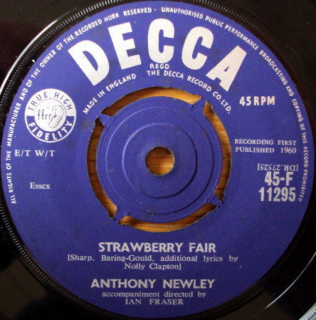 Anthony Newley : Strawberry Fair (7", Single)