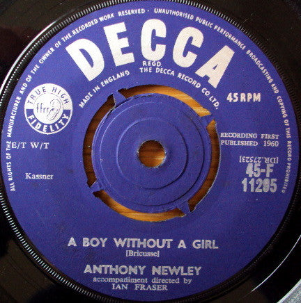 Anthony Newley : Strawberry Fair (7", Single)