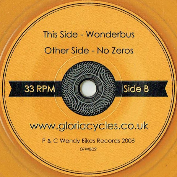 Gloria Cycles : No Zeros (7", Ltd, Ora)