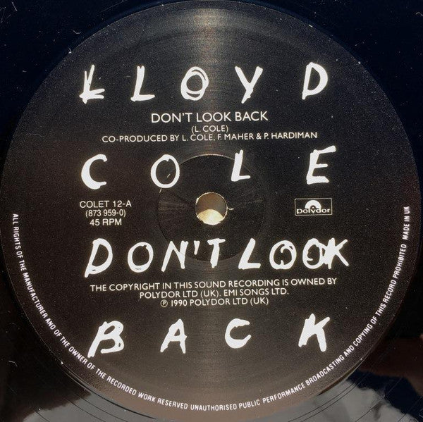 Lloyd Cole : Don't Look Back (10", Single)