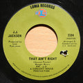 J.J. Jackson : That Ain't Right / Courage Ain't Strength (7", Single)
