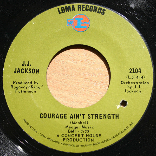 J.J. Jackson : That Ain't Right / Courage Ain't Strength (7", Single)