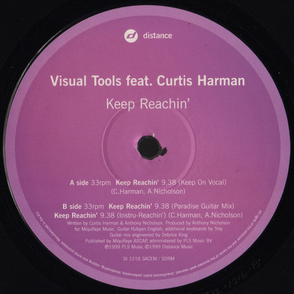Visual Tools Feat. Curtis Harman : Keep Reachin' (12")